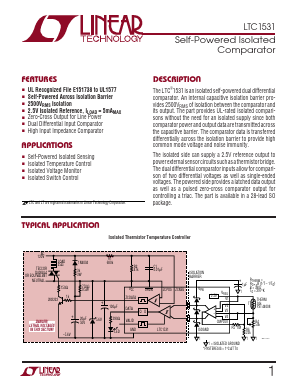 LTC1531CSW Datasheet PDF Linear Technology