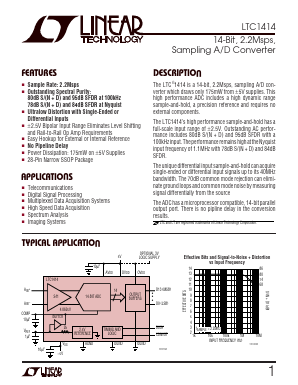 LTC1414IGN Datasheet PDF Linear Technology