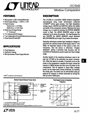 LTC1042M Datasheet PDF Linear Technology