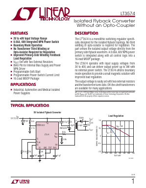LT3574EMS-TRPBF Datasheet PDF Linear Technology