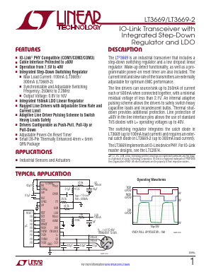 LT3669HUFD-TRPBF Datasheet PDF Linear Technology