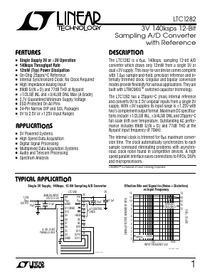 LTC1282 Datasheet PDF Linear Technology