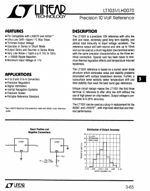 LH0070-1H Datasheet PDF Linear Technology