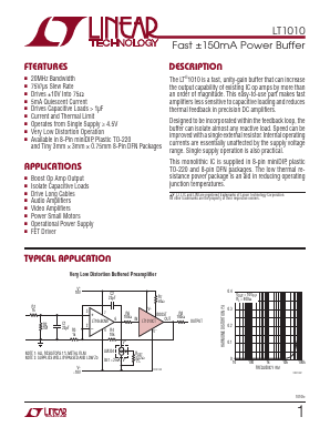 LT1010CDD Datasheet PDF Linear Technology