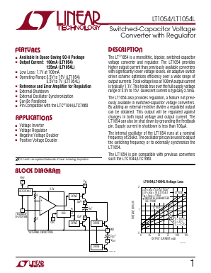 LT1054CH Datasheet PDF Linear Technology