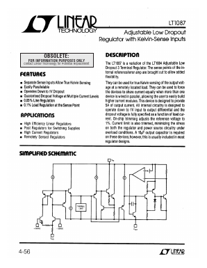 LT1087 Datasheet PDF Linear Technology