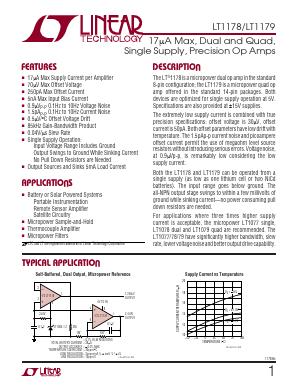 LT1178CJ8 Datasheet PDF Linear Technology