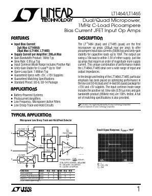 LT1464AC Datasheet PDF Linear Technology