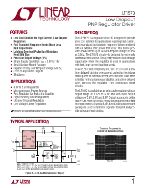 LT1573-2.5 Datasheet PDF Linear Technology