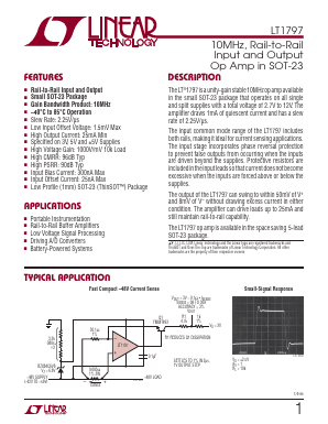 LT1797 Datasheet PDF Linear Technology