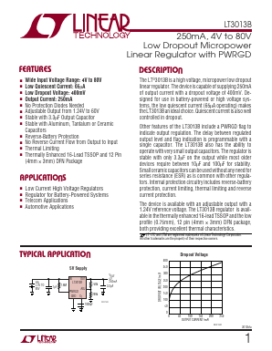 LT3013B Datasheet PDF Linear Technology