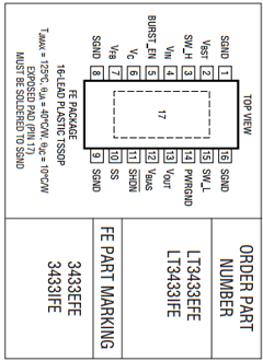 LT3433EFE Datasheet PDF Linear Technology