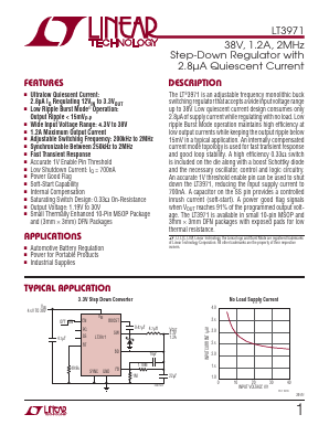 LT3971IDD Datasheet PDF Linear Technology