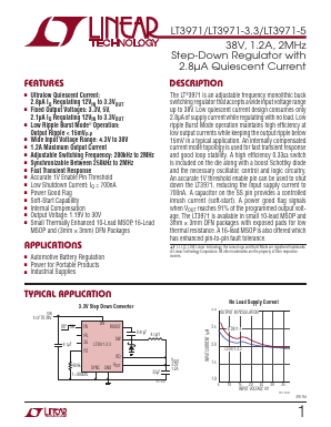 LT3971IDD-5-PBF Datasheet PDF Linear Technology