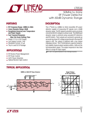 LT5534 Datasheet PDF Linear Technology