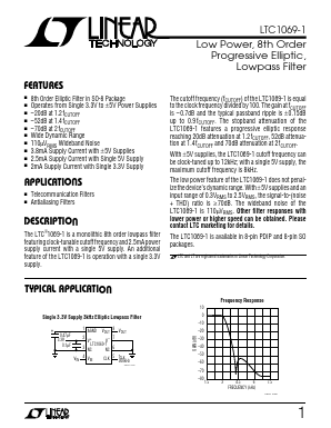 LTC1069-1C Datasheet PDF Linear Technology