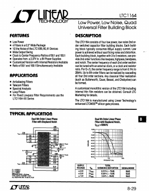 LTC1164CS Datasheet PDF Linear Technology