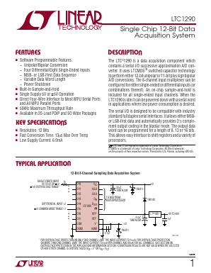 LTC1290 Datasheet PDF Linear Technology