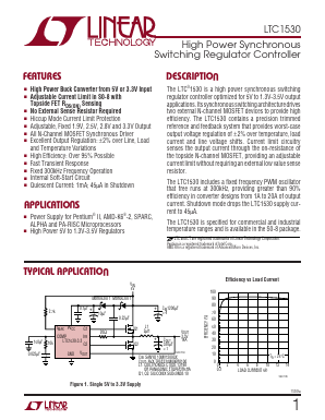 LTC1530I Datasheet PDF Linear Technology