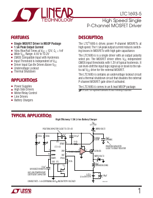 LTC1693-5 Datasheet PDF Linear Technology