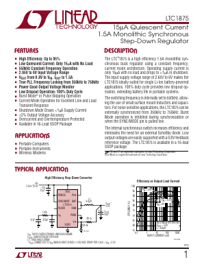 LTC1875 Datasheet PDF Linear Technology