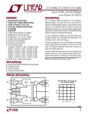 LTC2286 Datasheet PDF Linear Technology