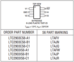 LTC2903IS6-C1 Datasheet PDF Linear Technology