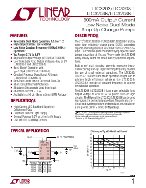 LTC3203-1 Datasheet PDF Linear Technology