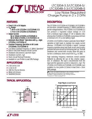 LTC3204 Datasheet PDF Linear Technology