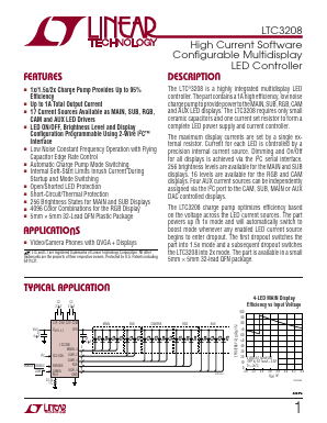 LTC3208 Datasheet PDF Linear Technology