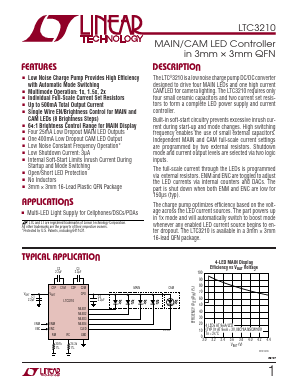 LTC3210 Datasheet PDF Linear Technology