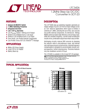 LTC3426 Datasheet PDF Linear Technology