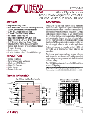 LTC3544B Datasheet PDF Linear Technology