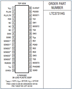 LTC3731HG Datasheet PDF Linear Technology