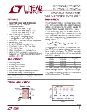 LTC6993HS6-2-TRMPBF Datasheet PDF Linear Technology