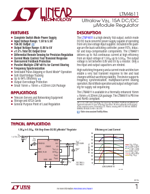 LTM4611IV-PBF Datasheet PDF Linear Technology