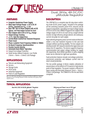 LTM4619 Datasheet PDF Linear Technology