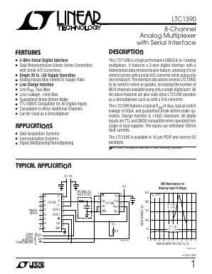 LTC1390 Datasheet PDF Linear Technology