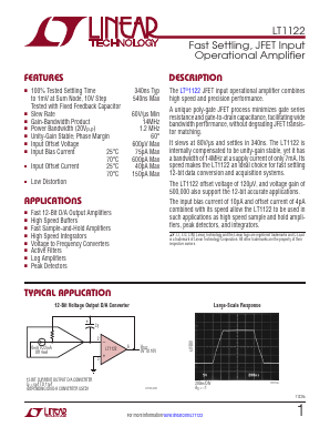 LT1122DC Datasheet PDF Linear Technology