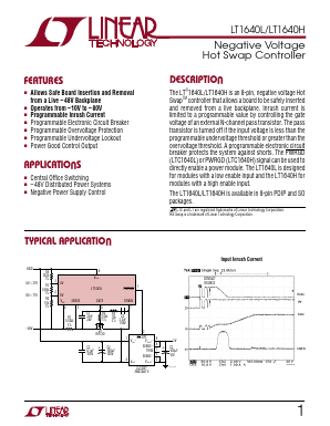 LT1640HCS8 Datasheet PDF Linear Technology