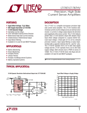 LT1787 Datasheet PDF Linear Technology