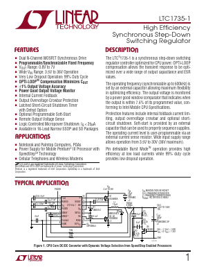 LTC1735C-1 Datasheet PDF Linear Technology