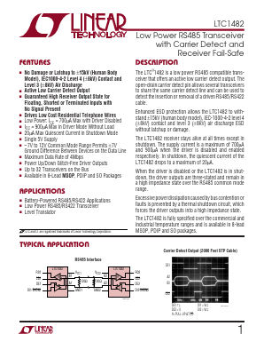 LTC1482I Datasheet PDF Linear Technology