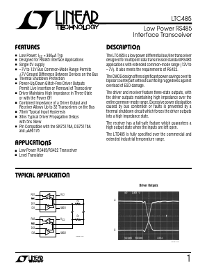 LTC485 Datasheet PDF Linear Technology