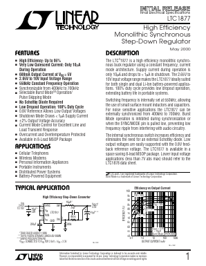 LTC1877 Datasheet PDF Linear Technology