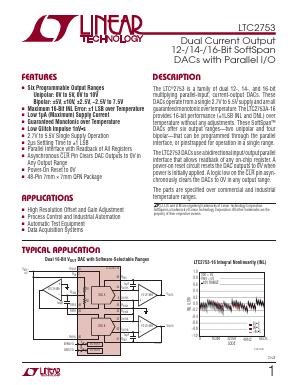LTC2753UK-12 Datasheet PDF Linear Technology