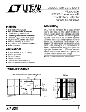 LT1304 Datasheet PDF Linear Technology