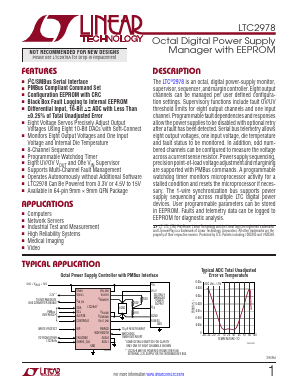 LTC2978IUP-TRPBF Datasheet PDF Linear Technology