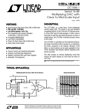 LTC1596-1AIN Datasheet PDF Linear Technology