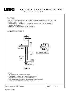 LTE-239C Datasheet PDF LiteOn Technology